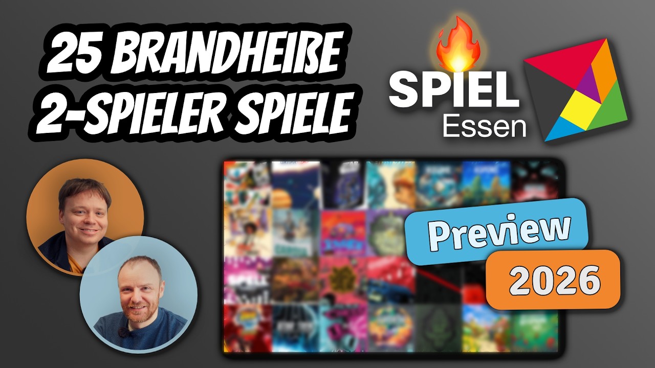 1.100 Spiele für euch vorsortiert - SPIEL Essen 2026 im 2-Spieler Check